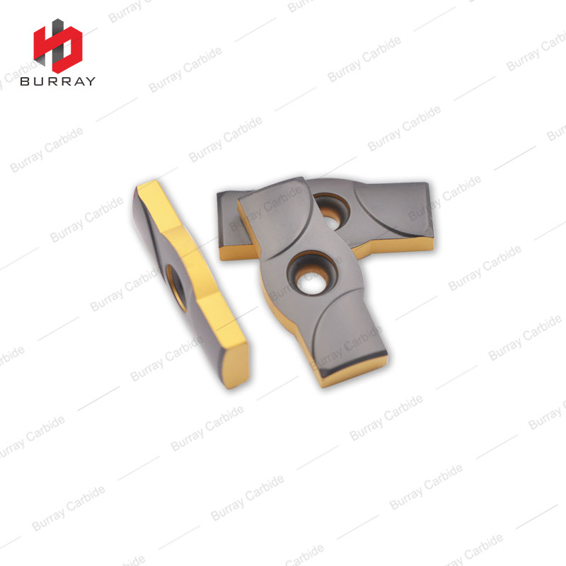 800-10A-PM1 Tungsten Carbide Face Milling Insert with Bi-color CVD Coating