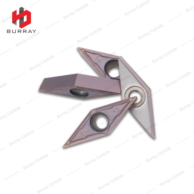 VBMT160404-MV High Quality Carbide Turning Insert CNC Lathe Turning Tools with PVD Coating for Steel