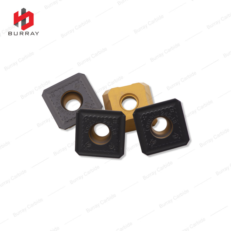 R245-18T6M-MM Tungsten Carbide Face Milling Inserts with Double Color Coating