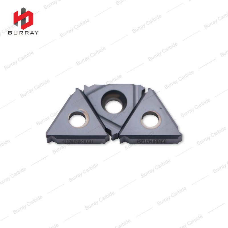 CNC Lathe Machining Cutter 16ER-1.5ISO Carbide Internal Threading Inserts With PVD Coating 