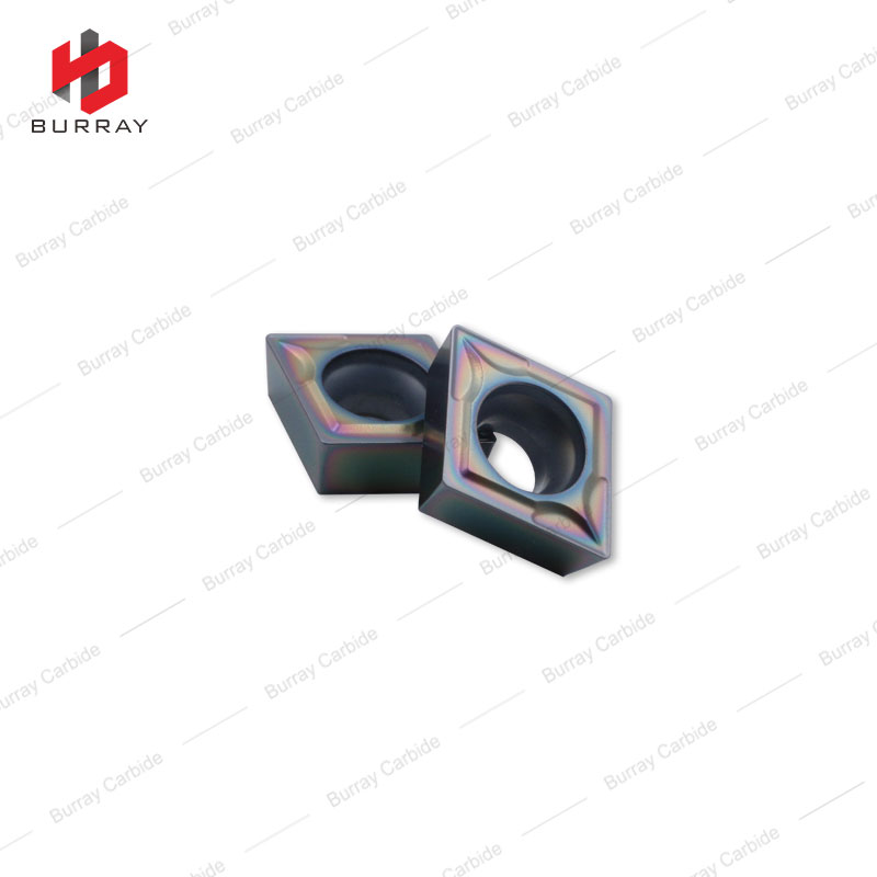 CCMT09T304-MS Carbide Inserts With Colorful Coating for steel and Stainless Steel