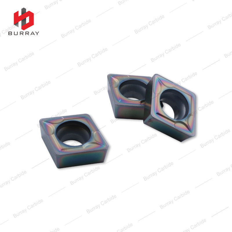  CNC Lathe Cutter CCMT09T308-MS Carbide Inserts With Colorful PVD Coating for steel and Stainless Steel