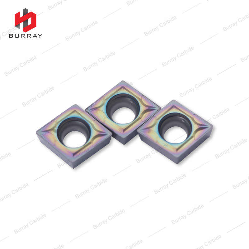 CCMT09T304-TF Carbide Insert Nano Colorful Coating High Strength CNC Tungsten Carbide Turning Tool