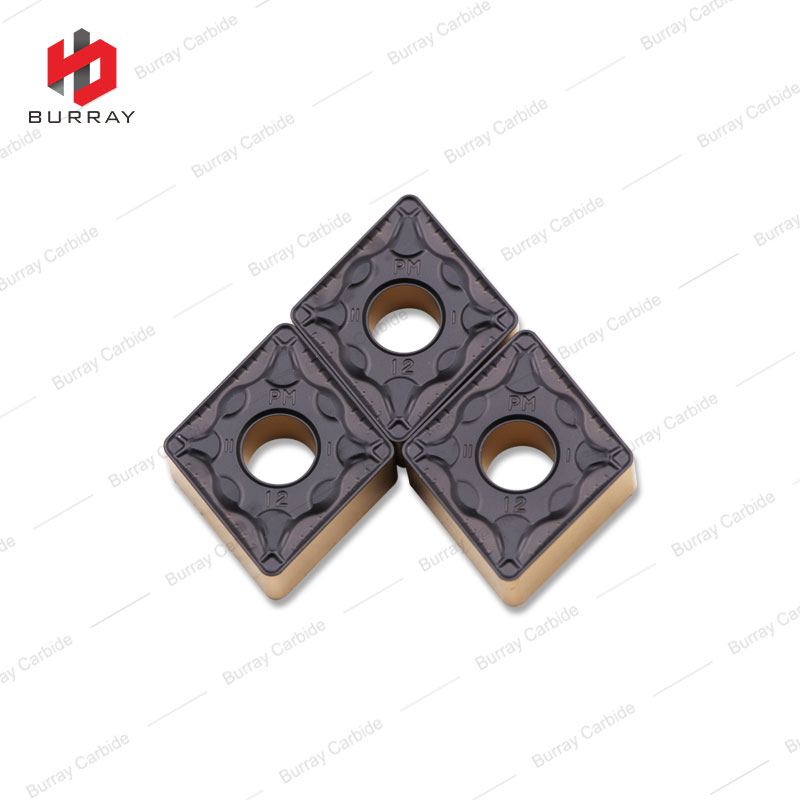 CNMG160612-PM CNC Lathe Cutting Tools Turning Insert Tungsten Carbide Inserts with Bi-color CVD Coating